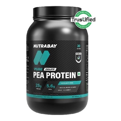 1 - Nutrabay Pure Pea Protein Isolate,  2.2 lb  Unflavoured 