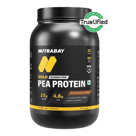 1 - Nutrabay Gold Pea Protein,  2.2 lb  Rich Chocolate Creme 