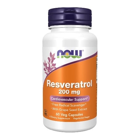 1 - Now Natural Resveratrol (200 mg),  60 veggie capsule(s) 