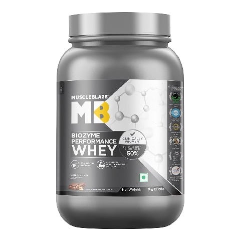 1 - MuscleBlaze Biozyme Performance Whey, 2.2 lb Chocolate Hazelnut