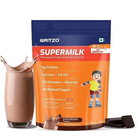 18 - Supermilk Gritzo Growth for Girl 10 to 12 years,  800 g  Double Chocolate 