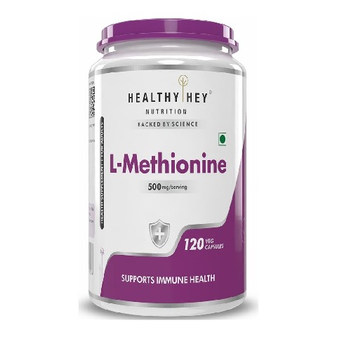 1 - HealthyHey Nutrition L-Methionine, 120 capsules