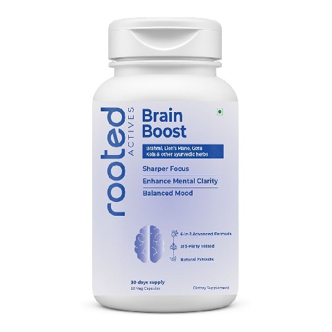 1 - Rooted Active Naturals Brain Boost, 60 veggie capsule(s)