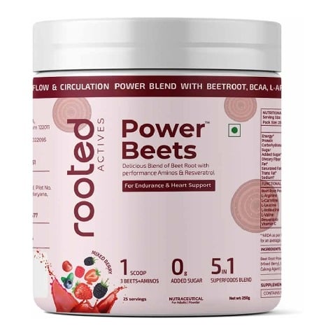 1 - Rooted Active Naturals Power Beets, 250 g Berry