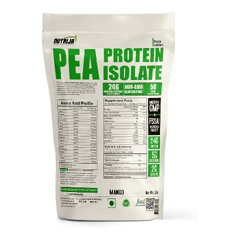 1 - NutriJa Pea Protein Isolate, 2 lb Mango