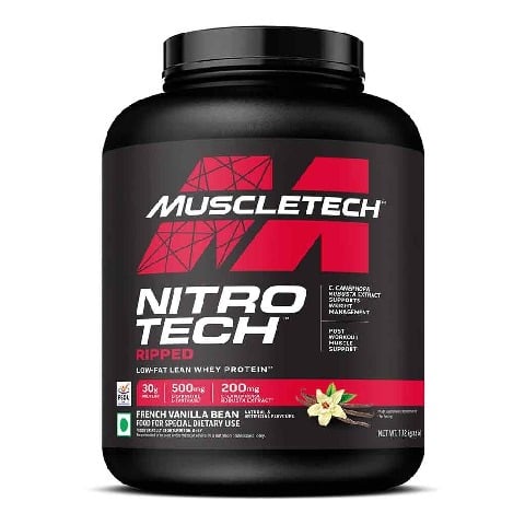 1 - MuscleTech Nitrotech Ripped Low Fat Whey Protein, 3.8 lb French Vanilla Bean