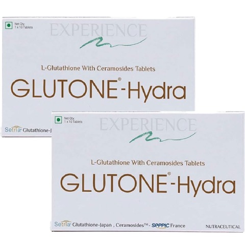 2 - Glutone Hydra, Unflavoured (Pack of 2) 10 tablet(s)