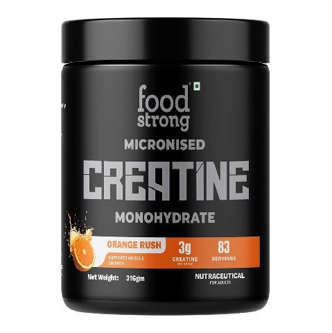 9 - Foodstrong Micronised Creatine Monohydrate,  Orange Rush  0.68 lb 