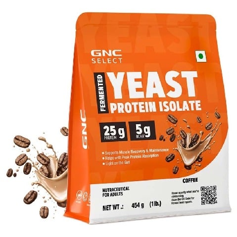 1 - GNC Select Fermented Yeast Protein Isolate, 1 lb Coffee