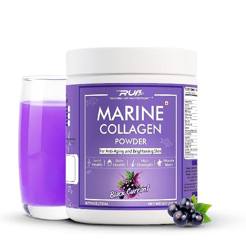 1 - Ripped Up Nutrition Marine Collagen Powder, 200 g Black Currant