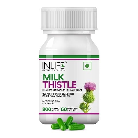 1 - INLIFE Milk Thistle (800mg), 60 veggie capsule(s)