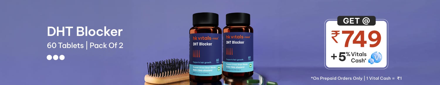 DHT Blocker with Biotin 60 Tabs Pack of 2