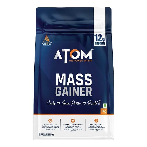 1 - AS-IT-IS Nutrition ATOM PWR Mass Gainer,  2.2 lb  Mango Fusion 