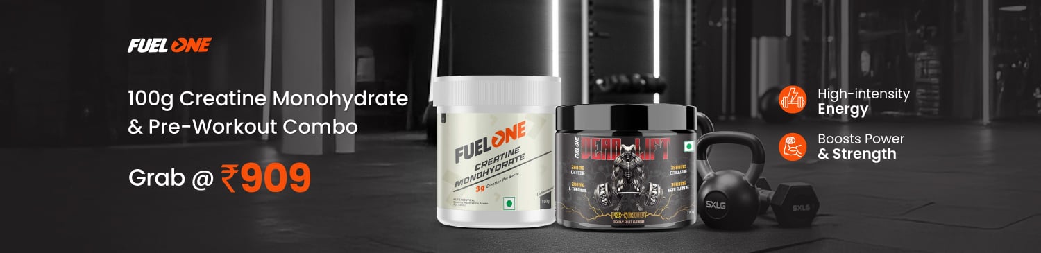 Creatine Monohydrate & Pre Workout 100g Combo | Grab @ Rs. 909
