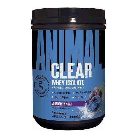 1 - Universal Nutrition Animal Clear Whey Isolate, 1.1 lb Blueberry Acai