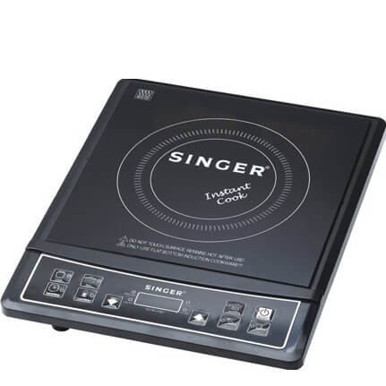 Singer IK-84 Induction Cooktop &  Induction Cookware,  Black 