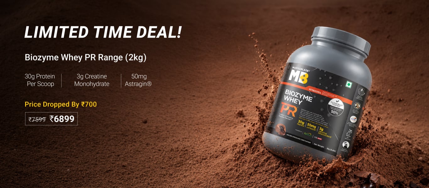 Limited time deal: 2kg biozyme whey PR @ 6899 | Price dropped by Rs. 700