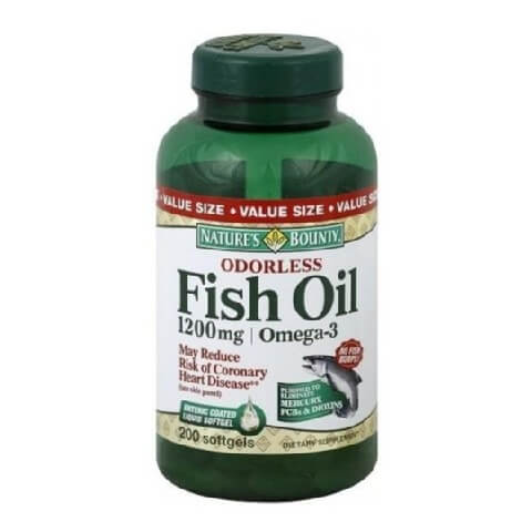 Nature's Bounty Odorless Fish Oil (1200 mg),  200 softgels 