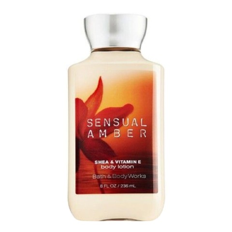 Bath & Body Works Shea and Vitamin E Body Lotion,  Sensual Amber  236 ml 