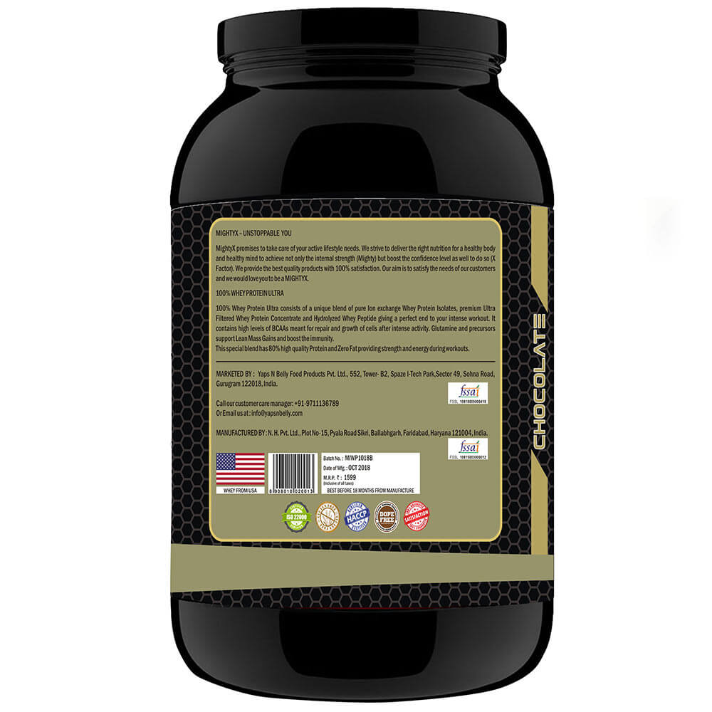 description - MightyX 100% Whey Protein Ultra,  1 lb  Chocolate 