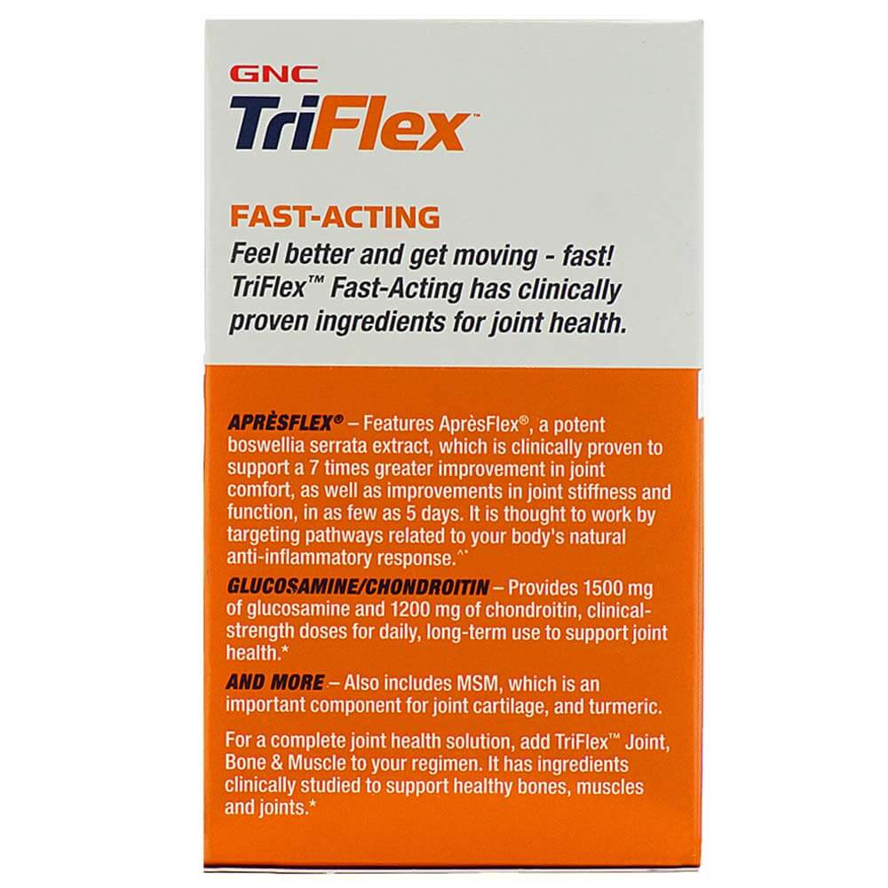 features - GNC Triflex Fast Acting,  120 caplets 