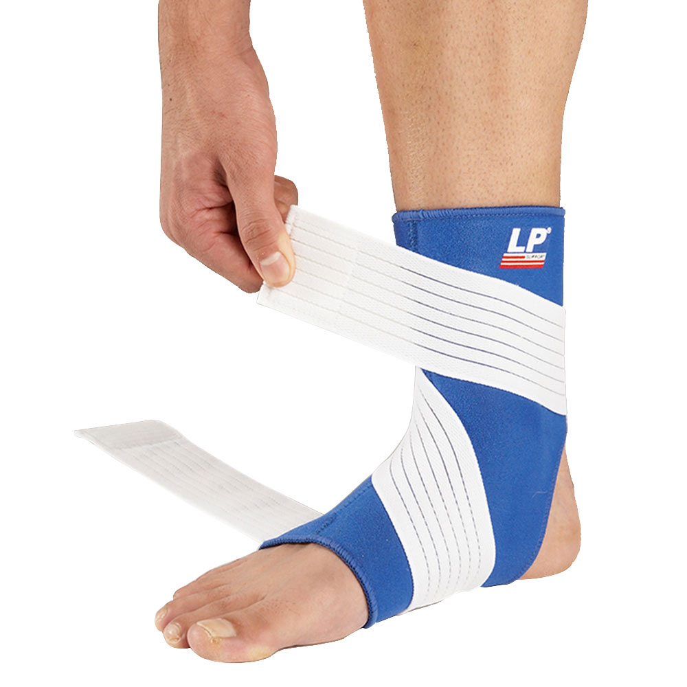 1 - LP Support Ankle Support with Strap (728),  Blue  Medium 