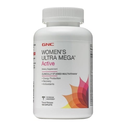 1 - GNC Women's Ultra Mega Active,  180 caplets  Unflavoured 