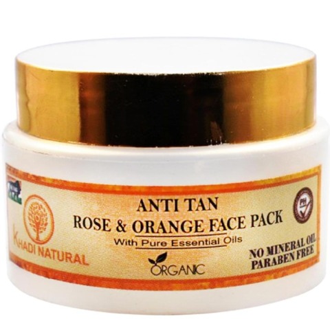 2 - Khadi Natural Anti Tan Rose and Orange Face Pack,  70 g  for All Skin Types 
