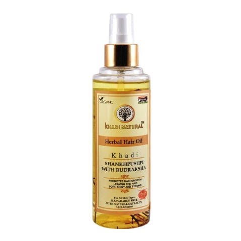 2 - Khadi Natural Herbal Hair Oil,  210 ml  Shankhpushpi with Rudraksha 