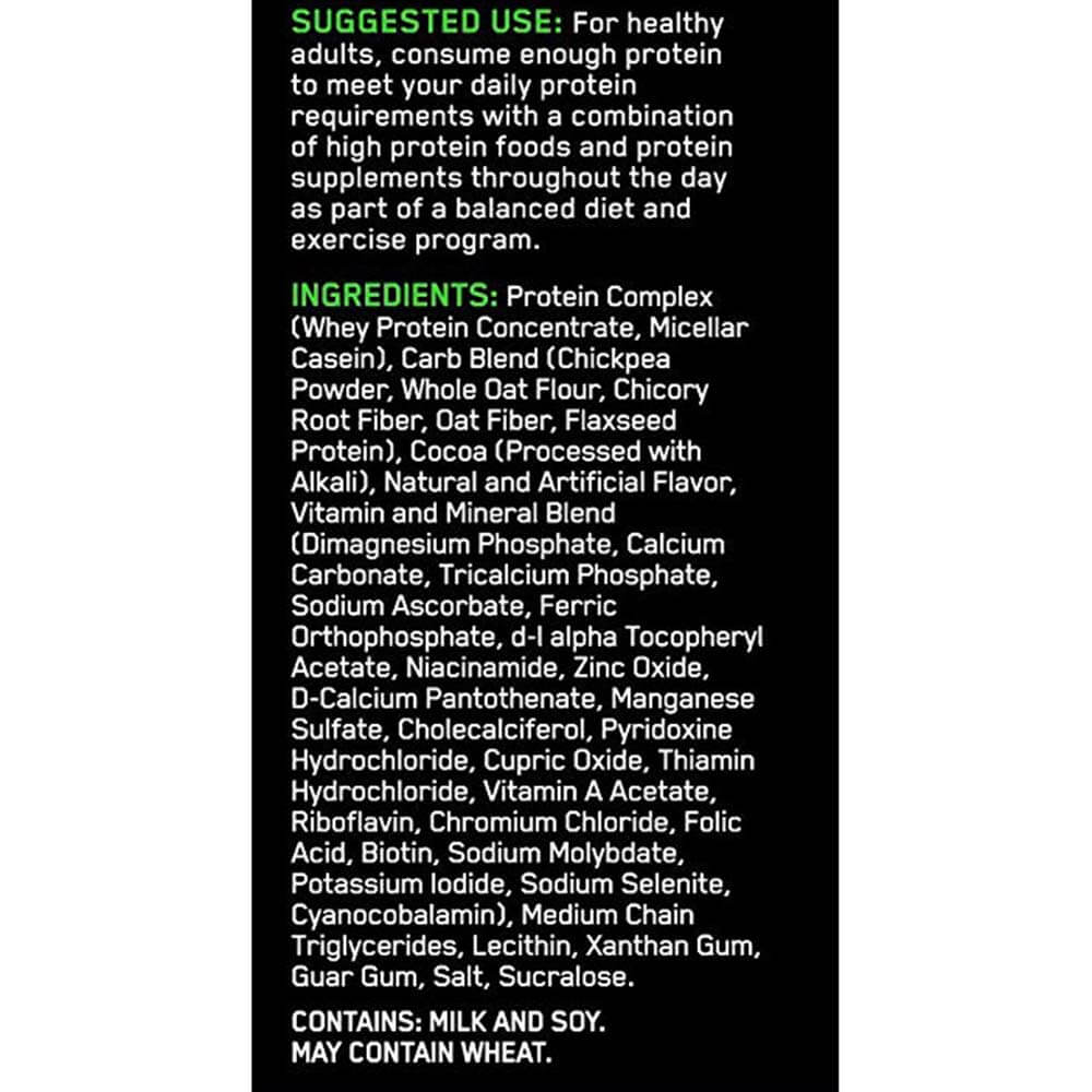 ingredients - ON (Optimum Nutrition) Opti Fit Meal Replacement Protein Powder Drink,  1.83 lb  Chocolate 