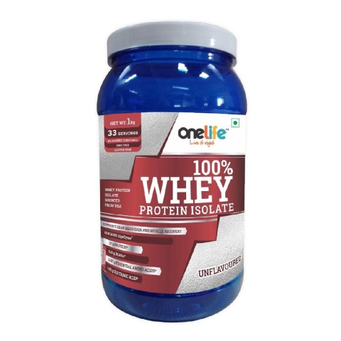 OneLife 100% Whey Protein Isolate,  2.2 lb  Unflavoured 