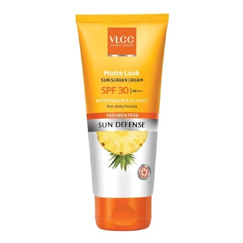 VLCC Matte Look Sun Screen Cream,  60 g  with Pineapple Extract 
