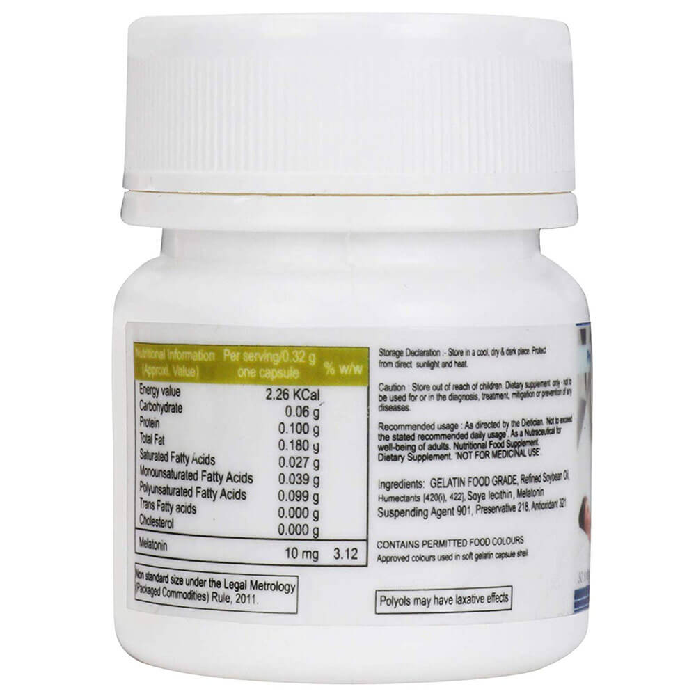 nutritioninfo - Alensleep Melatonin 10 mg,  60 softgels 