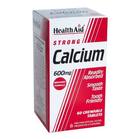 HealthAid Strong Calcium (600 mg), Unflavoured 60 chewable tablet(s) HealthAid Strong Calcium (600 mg), Unflavoured 60 chewable tablet(s)