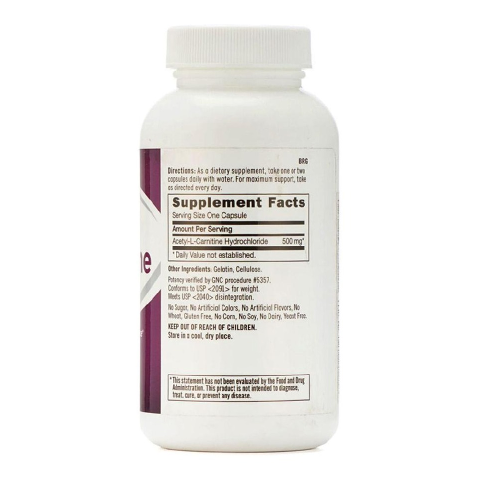 GNC Acetyl-L-Carnitine 500 mg 60 capsules online in India | HealthKart.com GNC Acetyl-L-Carnitine 500 mg 60 capsules online in India | HealthKart.com