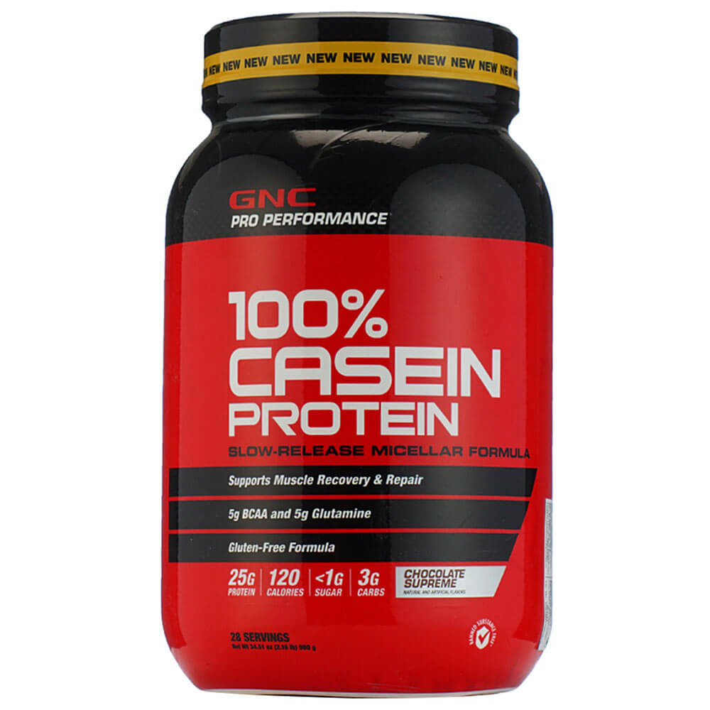1 - GNC Pro Performance 100% Casein Protein,  2 lb  Chocolate 