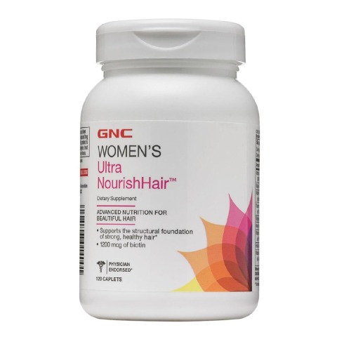 1 - GNC Women's Ultra Nourish Hair Tab,  120 caplets  Unflavoured 
