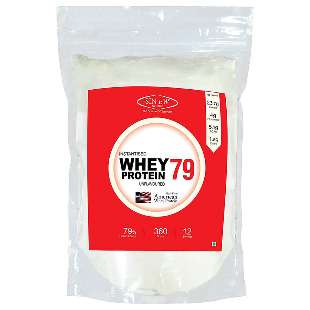 Sinew Nutrition Instantised Whey Protein Concentrate 79,  0.79 lb  Unflavoured 