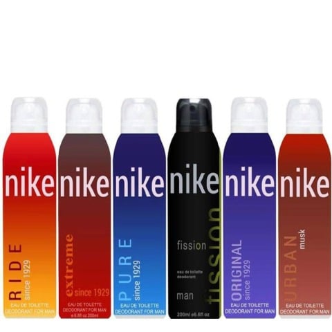 Nike Ride Extreme Pure Fission Original and Urban Musk Deodorant Combo of 6,  200 ml  for Men 