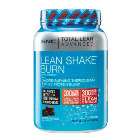 GNC Lean Shake Burn,  1.67 lb  Chocolate Fudge 