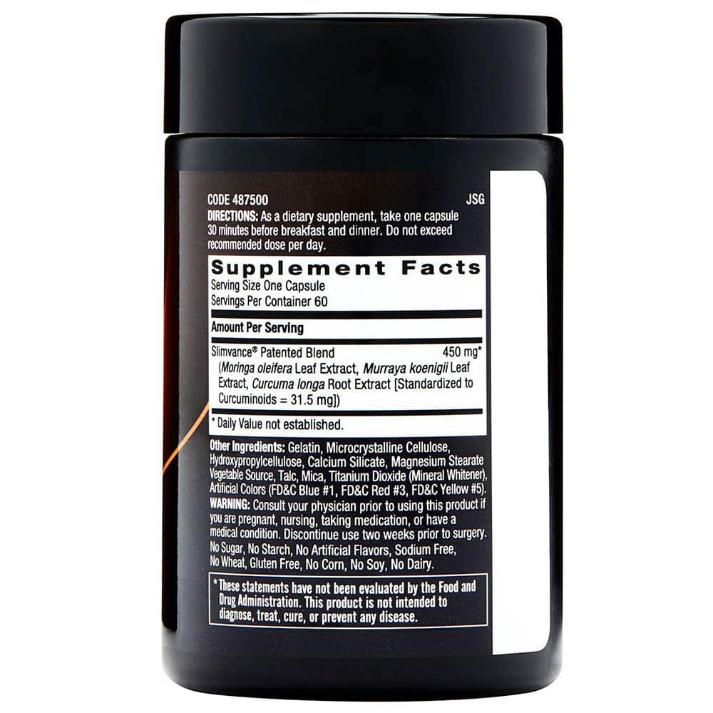 1 - GNC BodyDynamix Slimvance Core Slimming Complex Stimulant Free,  60 capsules  Unflavoured 