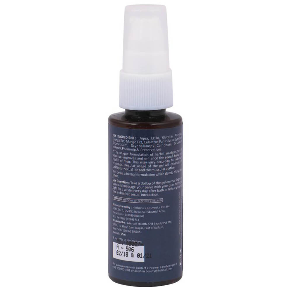 back - Allerton Maxisize Vitality Enhancement Gel (Pack of 2),  50 ml 