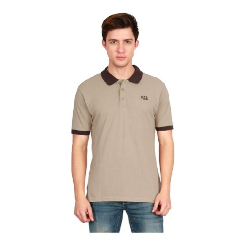 4 - Rocclo T Shirt-5082,  Beige  XL 
