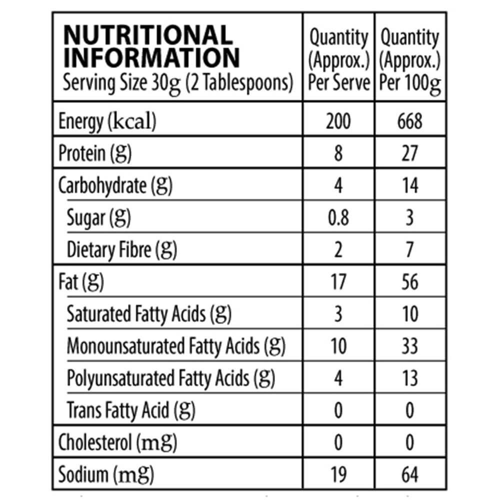 nutritonalfact - Sundrop 100% Natural Peanut Butter,  0.924 kg  Creamy 