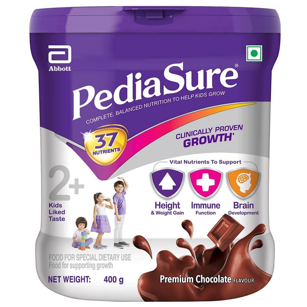 1 - PediaSure Sure Growth Kids Nutrition,  0.4 kg  Premium Chocolate Jar 