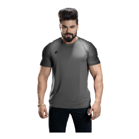 1 - Omtex Gym T Shirt Spider 007,  Grey  XXL 