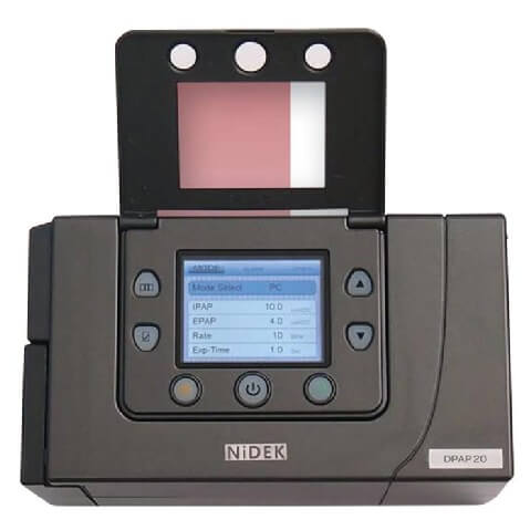 Nidek DPAP 20 Machine,  power adapter, mask, hose pipe, memorycard, carry bag, machine 