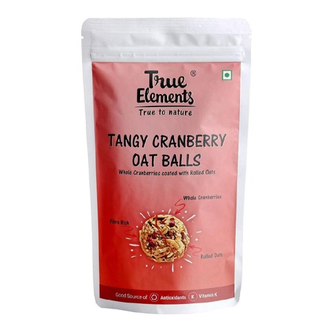 True Elements Tangy Cranberry Oat Balls, 30 g