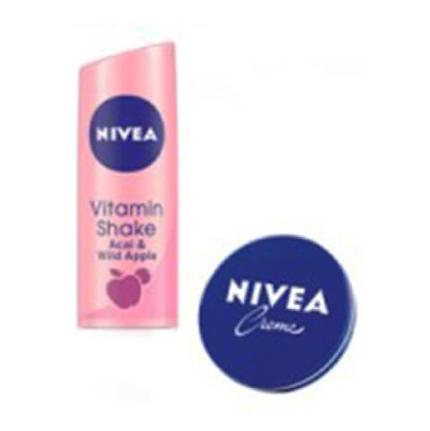 Nivea Vitamin Shake Lip Balm,  With Free Nivea Creme 20ml 