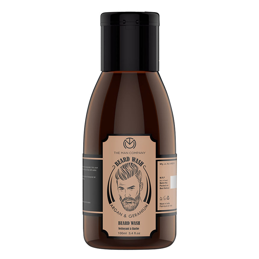10 - The Man Company Beard Wash,  100 ml  Argan & Geranium 